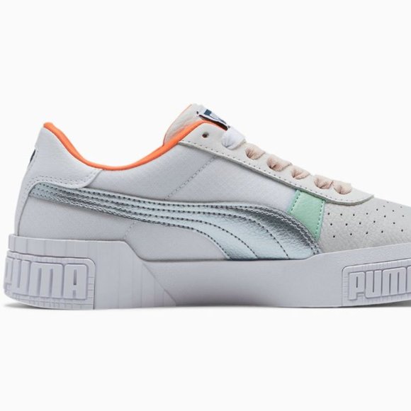 Puma Women's Cali Bold Clear Sneakers - White/Silver - NWOT - Picture 3 of 7